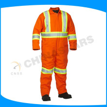 fluorescent orange flame retardant coveralls fireman safety suits in high temperature heat environment
